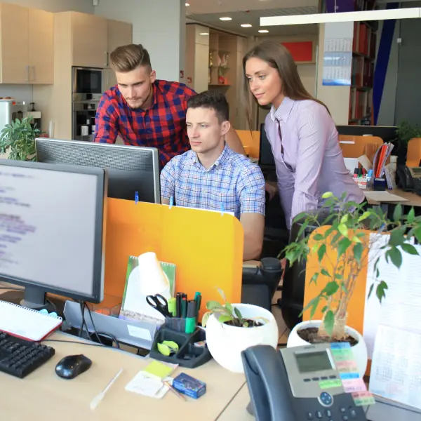 Team of email marketing experts designing a campaign sequence