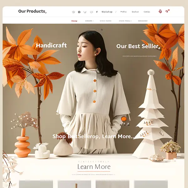User-friendly online shop with modern layout and clear navigation