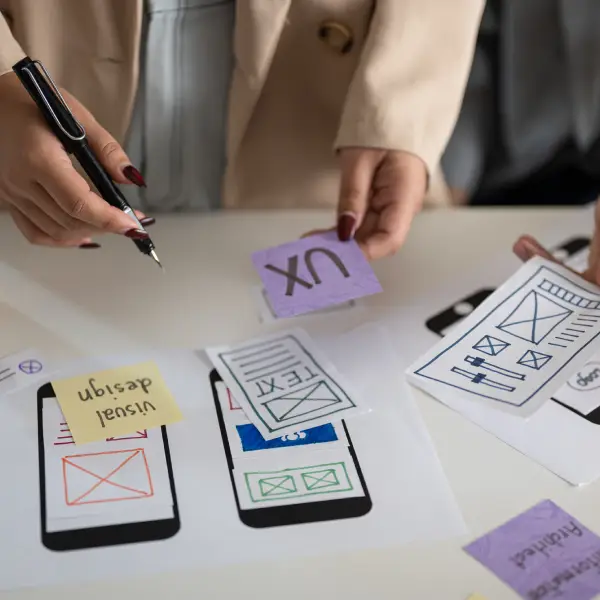 UX designers optimising eCommerce store layout and mobile display