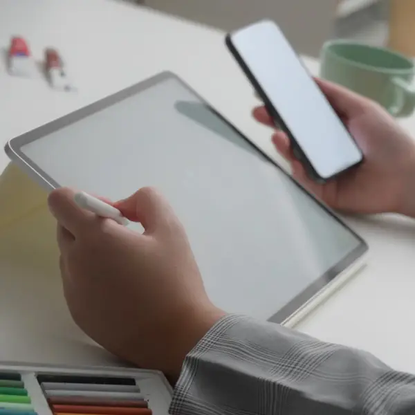 Mobile optimisation expert reviewing website responsiveness across devices